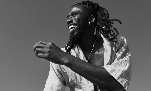 African American man, happy, dancing 